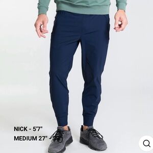 Ash & Erie Men's Hybrid Jogger Navy Performance Pants - Size XL (27”-29” length)